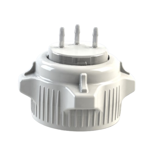 Open Top VersaCap® 53B with Molded 3x 1/8" HB Adapter | img_1 | Foxx Life Sciences Global | shopfls.com