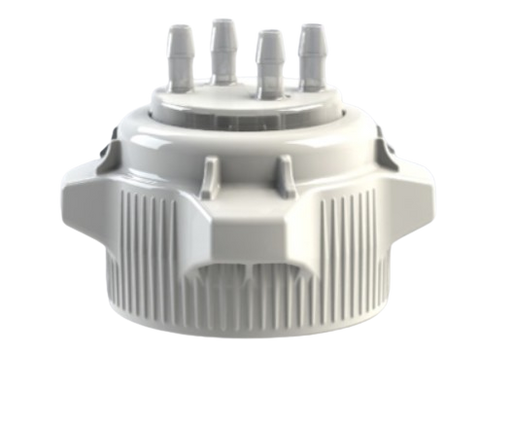 Open Top VersaCap® 83B with Molded 4x 1/4" HB Adapter | img_1 | Foxx Life Sciences Global | shopfls.com