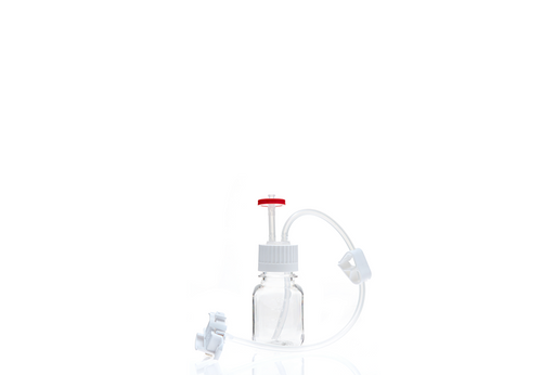 EZBio® MTO 125mL Bottle Assembly with molded Silicone Adapter, 38-430 VersaCap®, 10/CS