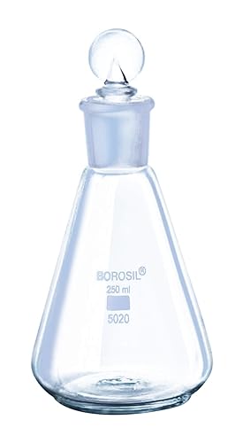 Borosil® Erlenmeyer Conical Flasks Narrow Mouth I/C Stopper 25mL | img_1 | Foxx Life Sciences Global | shopfls.com