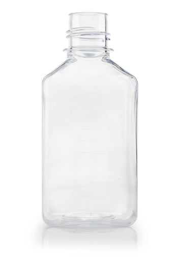 EZBio Titanium Square Bottle, PETG,38-430,500ml, Non Ster,No Cap, 48/CS | img_1 | Foxx Life Sciences Global | shopfls.com