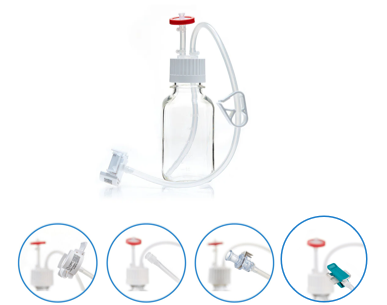 EZBio® MTO 250mL Cap Assembly, 38-430 VersaCap®, 20/cs - Multiple Sizes | img_1 | Foxx Life Sciences Global | shopfls.com
