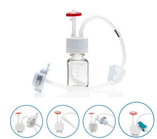 EZBio® MTO 60mL Bottle Assembly, 38-430 VersaCap®, w/ Pinch Pipe, 10/CS - Multiple Sizes | img_2 | Foxx Life Sciences Global | shopfls.com