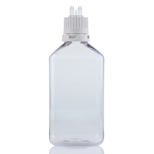 EZBio® TS Bottle Assy, PETG, 1000mL, Tamper Evident VersaCap White 38-430 w/o Tubing, NS, 10/CS | img_5 | Foxx Life Sciences Global | shopfls.com