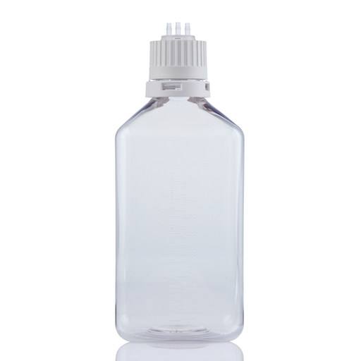 EZBio® TS Bottle Assy, PETG, 1000mL, Tamper Evident VersaCap White 38-430 w/o Tubing, NS, 10/CS | img_3 | Foxx Life Sciences Global | shopfls.com