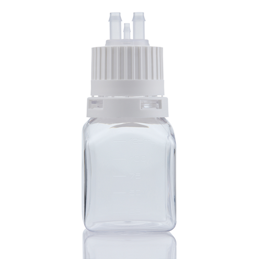 EZBio® TS Bottle Assy, PETG, 125mL, Tamper Evident VersaCap White 38-430 w/o Tubing, NS, 10/CS | Img_5 | Foxx Life Sciences