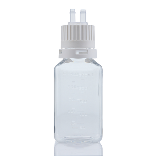 EZBio® TS Bottle Assy, PETG, 250mL, Tamper Evident VersaCap White 38-430 w/o Tubing, NS, 10/CS | img_4 | Foxx Life Sciences Global | shopfls.com