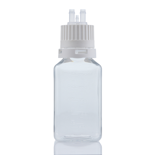EZBio® TS Bottle Assy, PETG, 250mL, Tamper Evident VersaCap White 38-430 w/o Tubing, NS, 10/CS | img_5 | Foxx Life Sciences Global | shopfls.com