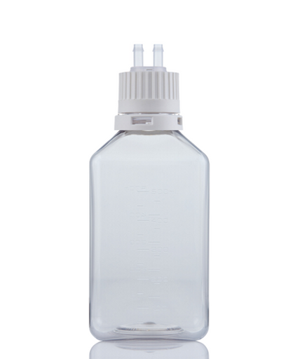 EZBio® TS Bottle Assy, PETG, 500mL, Tamper Evident VersaCap White 38-430 w/o Tubing, NS, 10/CS | img_4 | Foxx Life Sciences Global | shopfls.com