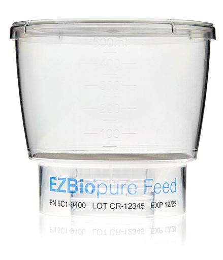 EZBio®pure Feed System, 500mL Bottle Top Filtration, GL45 Single Use Cap, 4/CS | img_6 | Foxx Life Sciences Global | shopfls.com