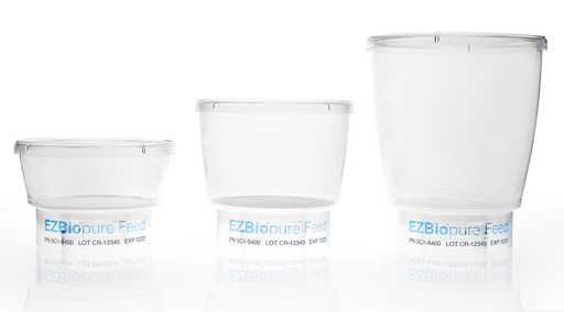EZBio®pure Feed System, 1000mL Bottle Top Filtration, GL45 Single Use Cap, 4/CS | img_6 | Foxx Life Sciences Global | shopfls.com