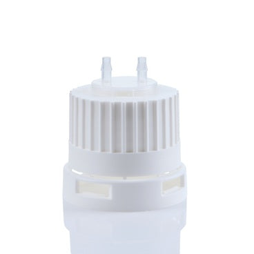 Open Top Tamper Evident VersaCap® 38-430mm with 2x Molded 1/8" HB Adapter, 4/CS | Img | Foxx Life Sciences