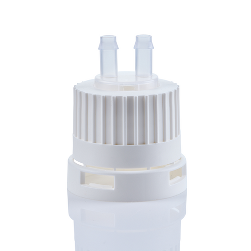 Open Top Tamper Evident VersaCap® 38-430mm with 2x Molded 1/4" HB Adapter, 4/CS