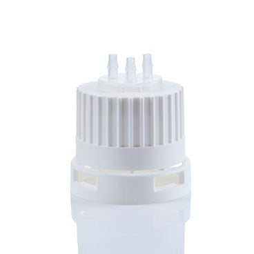 Open Top Tamper Evident VersaCap® 38-430mm with 3x Molded 1/8" HB Adapter, 4/CS | Img | Foxx Life Sciences