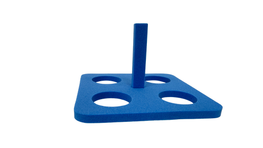 EZLab™ Pure Floating Rack for 4 x 50mL Centrifuge Tubes - Laboratory tube rack keeps tubes afloat during incubation. 100/Case | img_1 | Foxx Life Sciences Global | shopfls.com