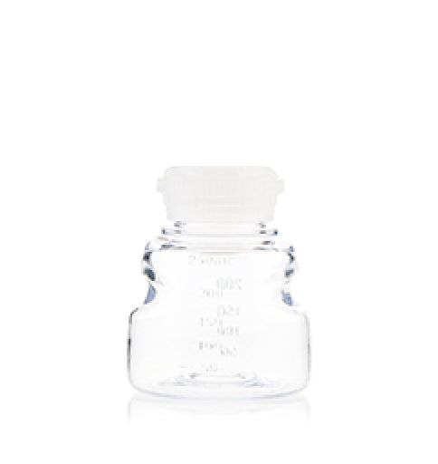 EZBio®pure Titanium Round Bottle, PETG, 250mL, GL45 Neck with Cap, Sterile