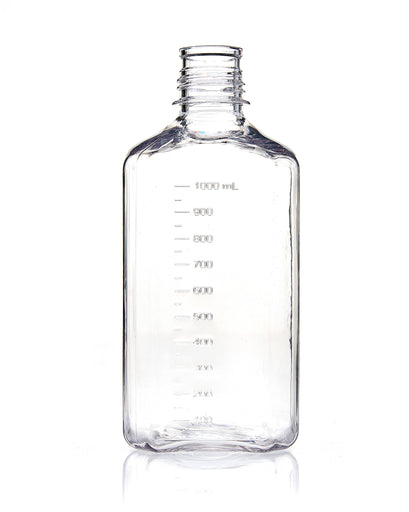 EZBio® Bottle, PETG, Non-Sterile, 1L, No Cap, pk/12