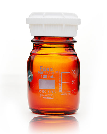 PUREgrip BOTTLES SCREW CAP AMBER 100 mL | img_1 | Foxx Life Sciences Global | shopfls.com