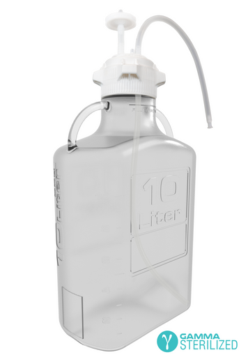 EZBio® Single Use Carboy Assembly, 10L, PC, VersaCap® 83B, TPE Tubing w/ Dip Tube, Sterile | img_1 | Foxx Life Sciences Global | shopfls.com