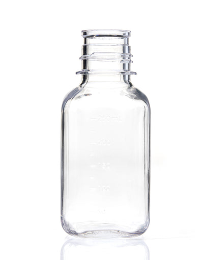 EZBio® Bottle, Polycarbonate (PC), Non-Sterile, 250mL, No Cap, pk/24 | img_1 | Foxx Life Sciences Global | shopfls.com