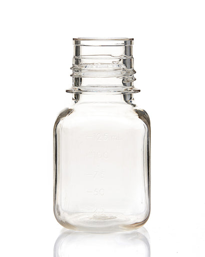 EZBio® Bottle, Polycarbonate (PC), Non-Sterile, 125mL, No Cap, pk/24 | img_1 | Foxx Life Sciences Global | shopfls.com