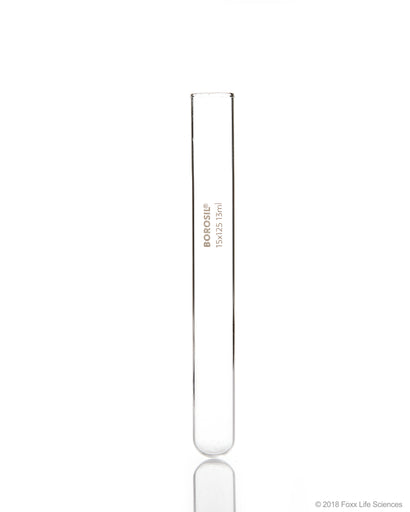 Borosil® Test Tubes without RIM 15*125 Borosilicate 3.3 ISO 4142 13ml CS/800 | img_1 | Foxx Life Sciences Global | shopfls.com