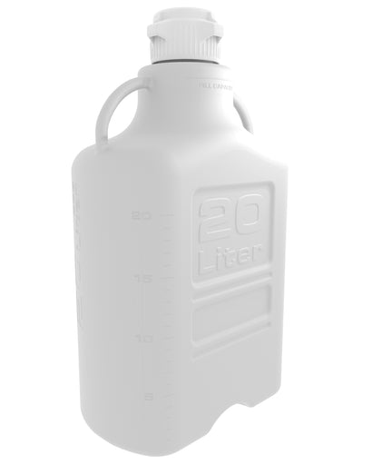 EZBio® Carboy, Polypropylene (PP), 20L, No Spigot, VersaCap® 83B, Double Bagged, Non Sterile