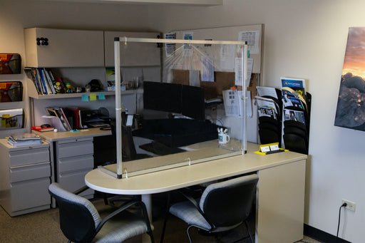 3' X 4' Counter/Desktop Workspace Cough And Sneeze Guard | img_3 | Foxx Life Sciences Global | shopfls.com