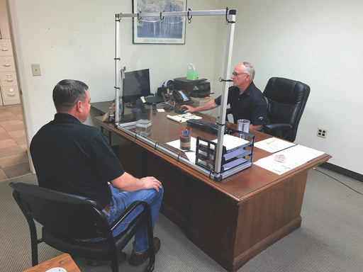 3' X 4' Counter/Desktop Workspace Cough And Sneeze Guard | img_4 | Foxx Life Sciences Global | shopfls.com