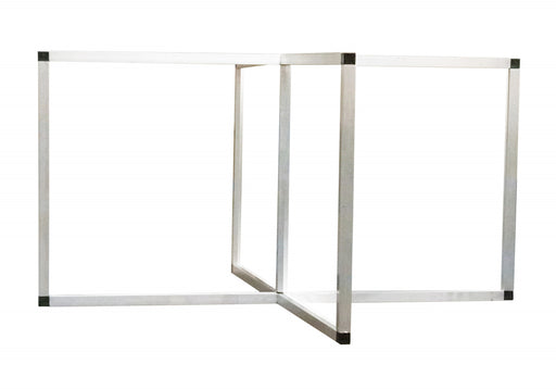 4' X 4' Round Table Top Workspace Cough And Sneeze Guard | img_1 | Foxx Life Sciences Global | shopfls.com