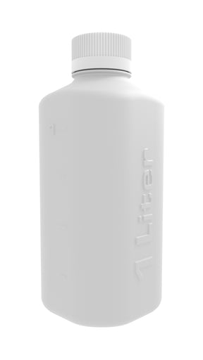 1L Polypropylene (PP) Boston Square Bottle