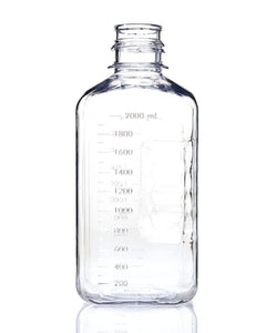 EZBio® Bottle, Polycarbonate (PC), Non-Sterile, 2L, No Cap, pk/6
