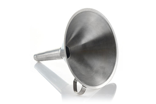 EZBio® Stainless Steel Funnel - 316L - Steel Handle - 200mm - 1/EA