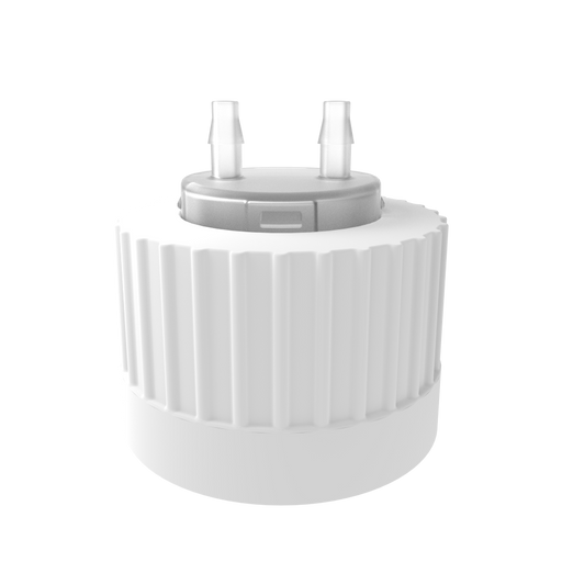 Open Top VersaCap® 38-430mm with 2x Molded 1/8" HB Adapter, 4/case | img_1 | Foxx Life Sciences Global | shopfls.com