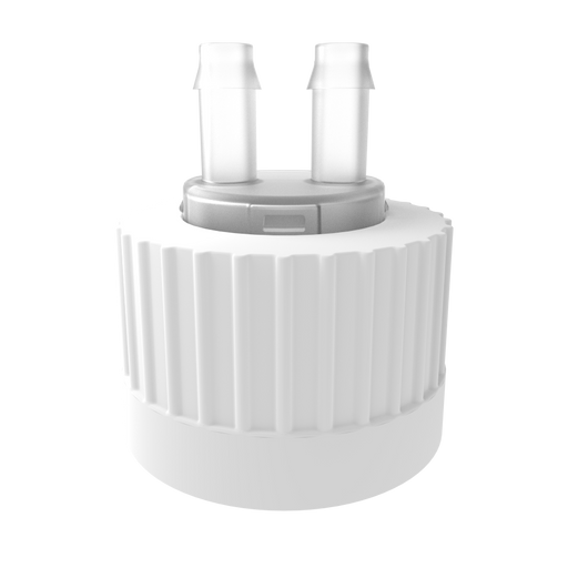 Open Top VersaCap® 38-430mm with 2x Molded 1/4" HB Adapter, 4/case | img_1 | Foxx Life Sciences Global | shopfls.com