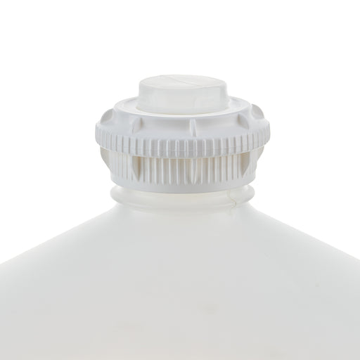 EZBio® GL45 Open Cap & Closed Adapter, White PP for Plastic Bottles