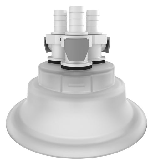 VersaCap® 120mm 3/8" HB x3 Adapter Insert - Premium laboratory-grade bioprocessing component | img_1 | Foxx Life Sciences Global | shopfls.com
