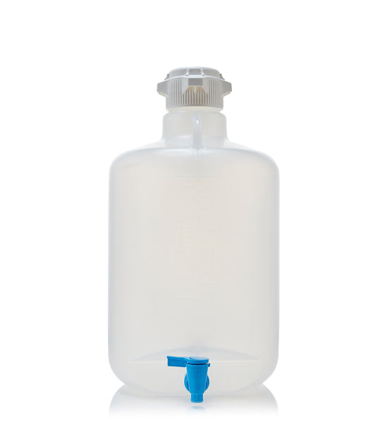 Detectable Step Graze EZLabpure™ 20L Round Polypropylene (PP) Carboy with 83B Cap and Spigot – Foxx Life Sciences Detectable Step Graze EZLabpure™ 20L Round Polypropylene (PP) Carboy with 83B Cap and Spigot – Foxx Life Sciences