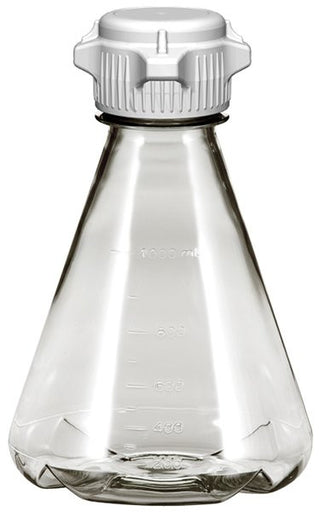 1L EZclear® Baffled Erlenmeyer Flask w/ 53B VersaCap®, Sterile