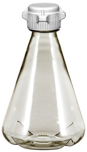 2L EZclear® Baffled Erlenmeyer Flask w/ 53B VersaCap®, Not Sterile