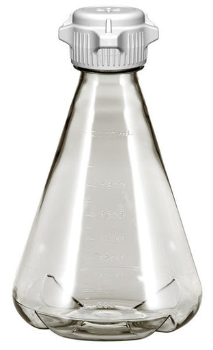 2L EZclear® Baffled Erlenmeyer Flask w/ 53B Vented VersaCap®, Sterile