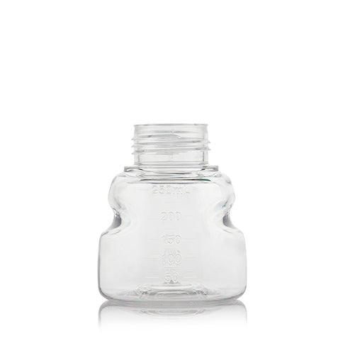 EZBio®pure Titanium Round Bottle, PETG, 250mL, GL45 Neck with No Cap, Non-Sterile | img_1 | Foxx Life Sciences Global | shopfls.com