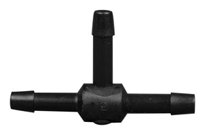 T Connector Fitting Pack, Polyethylene, 1/8