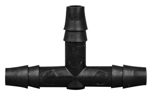 T Connector Fitting Pack, Polyethylene, 1/4