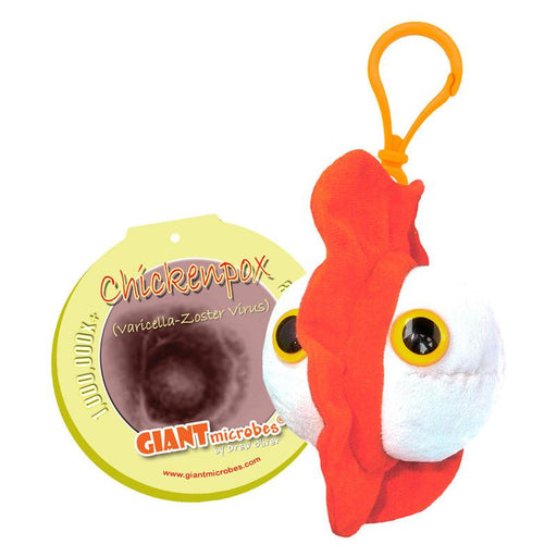 Chickenpox (Varicella-Zoster Virus) - GIANTmicrobes® Keychain  - LabRatGifts