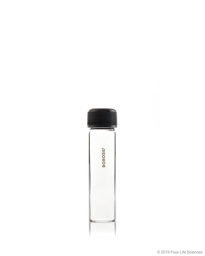 Borosil® Culture Tubes Media Flat Bottom Polypropylene (PP) cap with Liner 30 mL Borosilicate CS/100 | img_1 | Foxx Life Sciences Global | shopfls.com