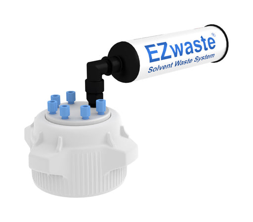 EZwaste® Safety Vent VersaCap® 83B, 6 Ports for 1/8'' OD Tubing and a Chemical Exhaust Filter | img_1 | Foxx Life Sciences Global | shopfls.com