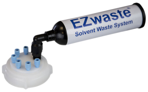 EZWaste® UN/DOT Filter Kit with VersaCap® S70. 6 ports for 1/8" OD Tubing. Lab-grade waste disposal solution. | img_1 | Foxx Life Sciences Global | shopfls.com