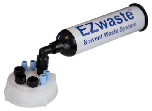 EZWaste® UN/DOT Filter Kit with VersaCap® S70. 4 ports for 1/8" OD & 3 ports for 1/4" OD Tubing. Waste disposal solution. | img_1 | Foxx Life Sciences Global | shopfls.com