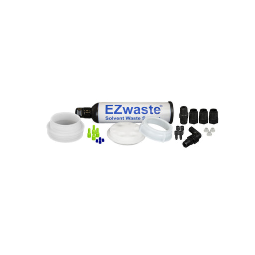 EZWaste® UN/DOT Filter Kit, VersaCap® S70, Threaded Adapter. 4 Ports 1/16" OD Tubing, 3 Ports 1/4" OD. Lab Waste Disposal. | img_1 | Foxx Life Sciences Global | shopfls.com